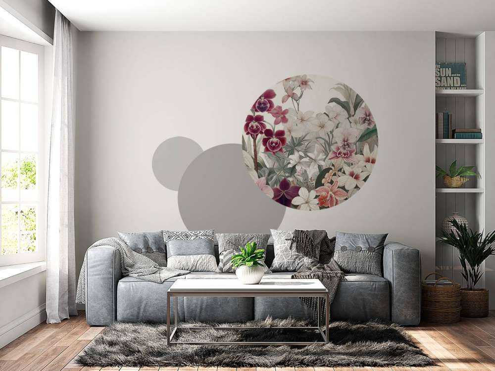 Exotische bloemen in zachte pasteltinten