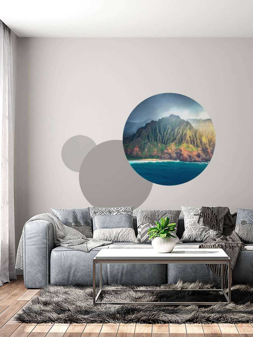 Zonlicht op tropische kliffen