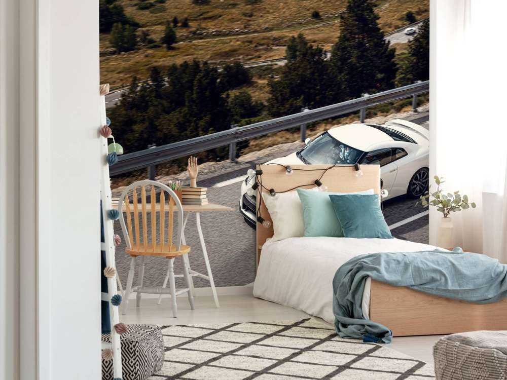 Nissan GT-R op bergweg