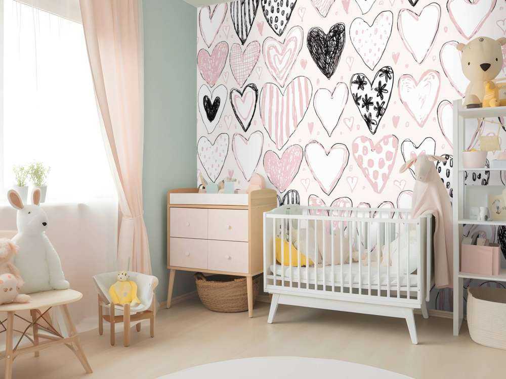 Hartjesmix in pastel en inkt