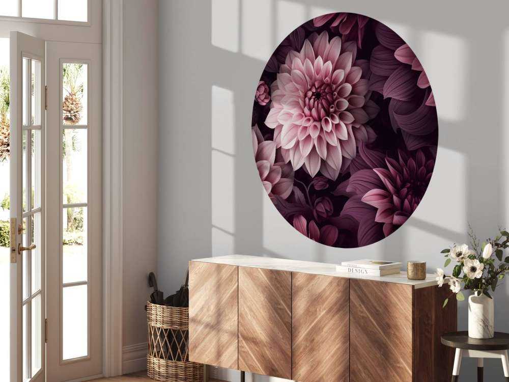 Opulent moody dahlia flowers moody pink