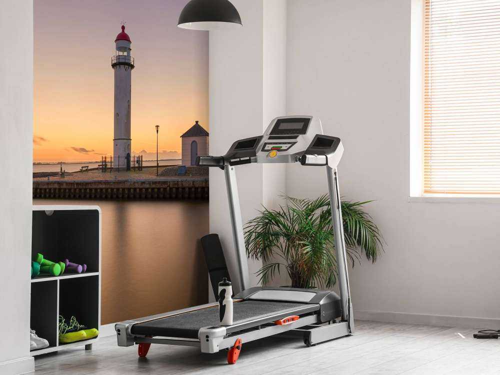 Vuurtoren bij zonsondergang