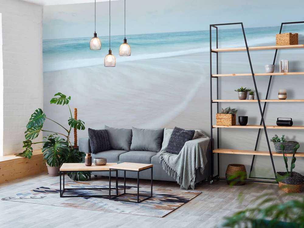 Branding bij het strand