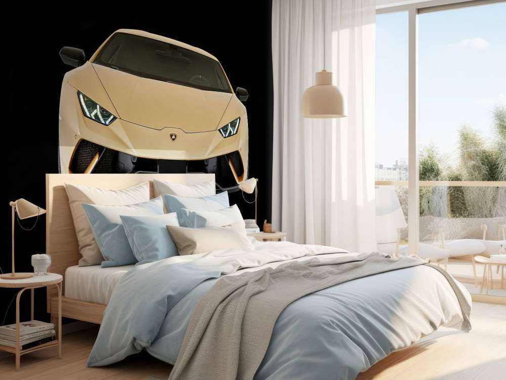 Lamborghini Huracán - Voorkant, zwart