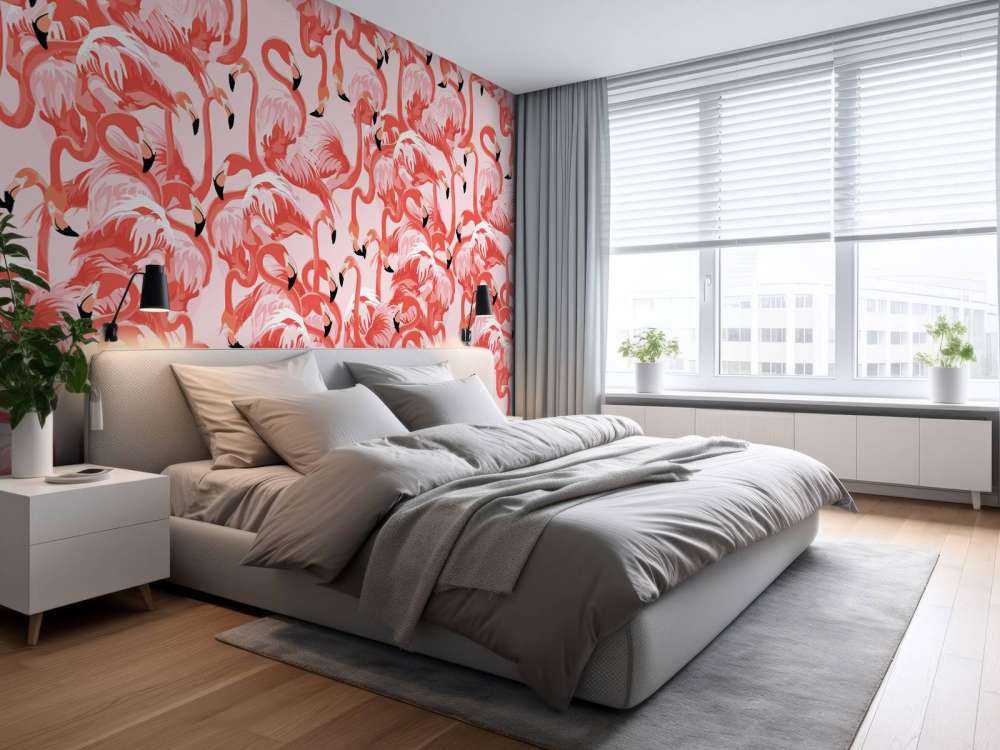 Exotische flamingo's