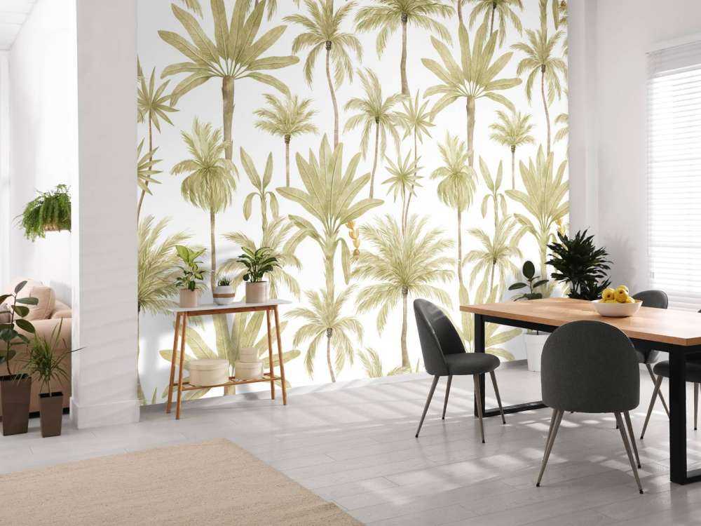 Tropische waterverf bomen