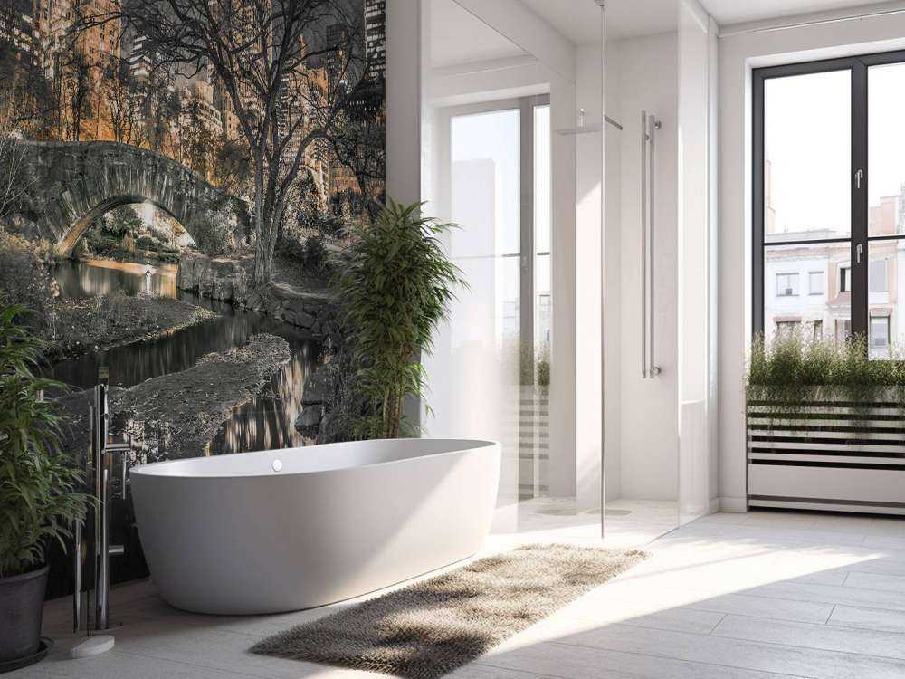 Central park in de avond