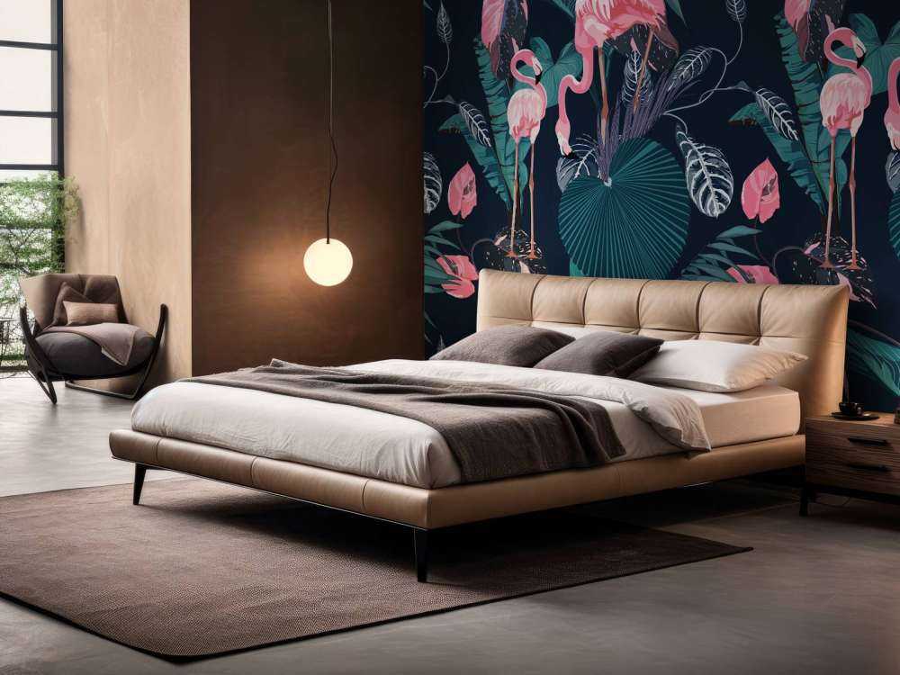 Wilde roze flamingo's