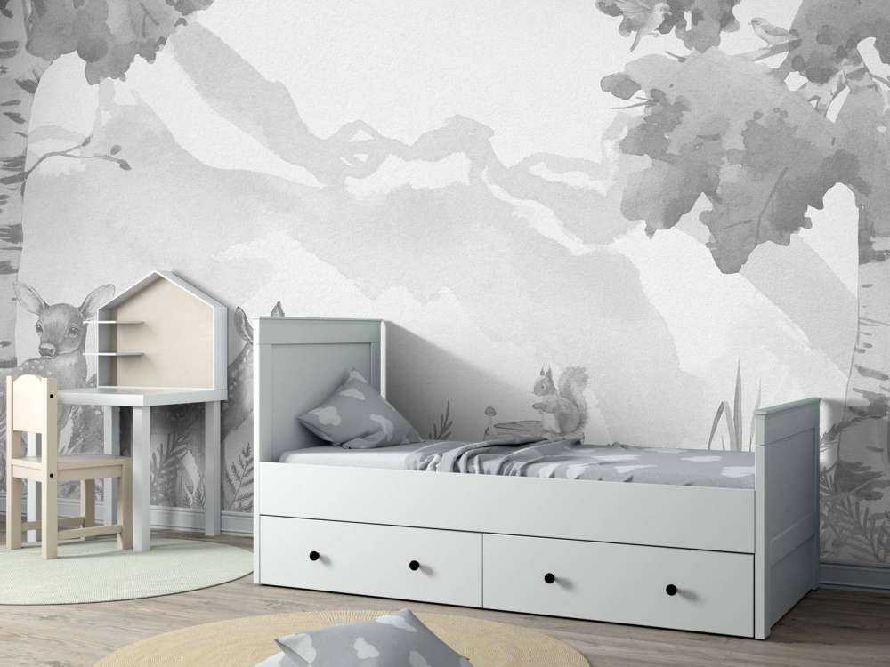 Hertjes in grijstinten