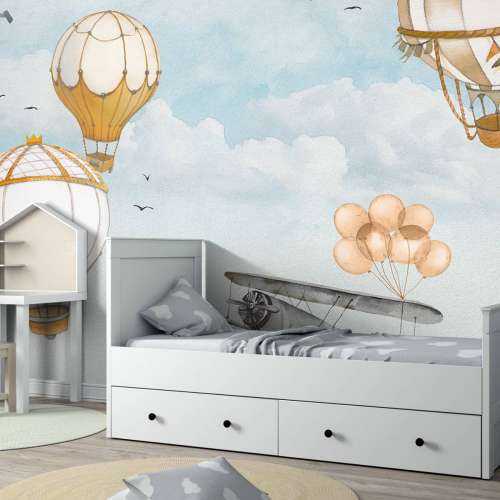 Luchtballonnen waterverf