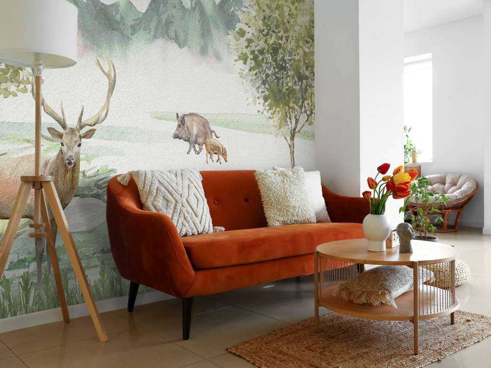 Kleurrijke bosdieren