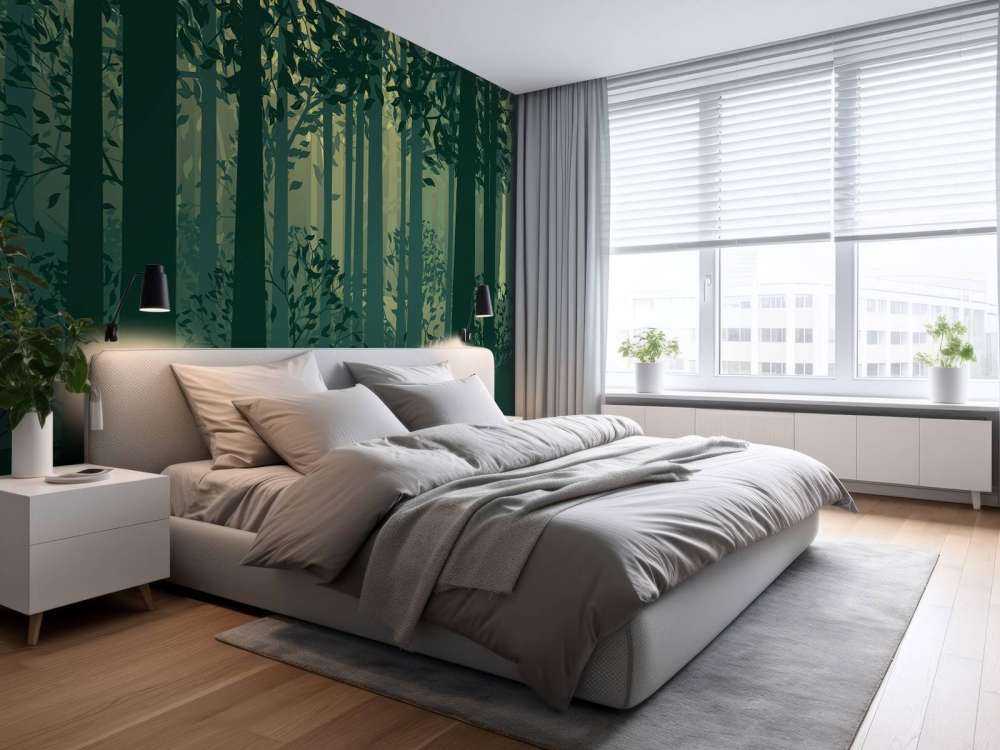 Abstract boslandschap