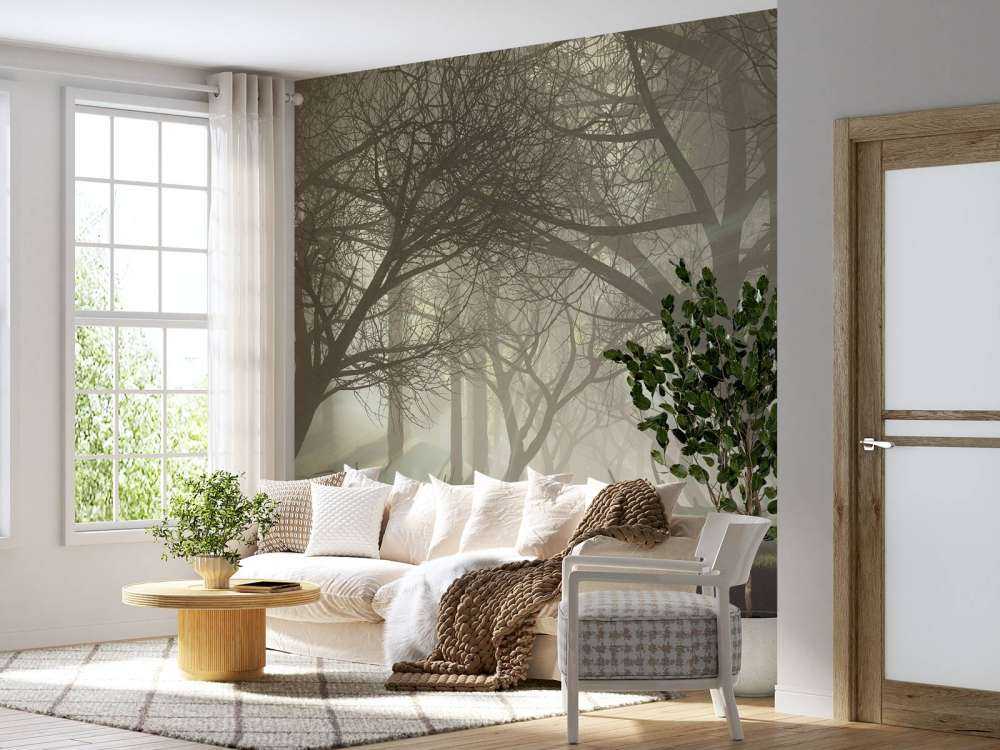 Mysterieus donker bos