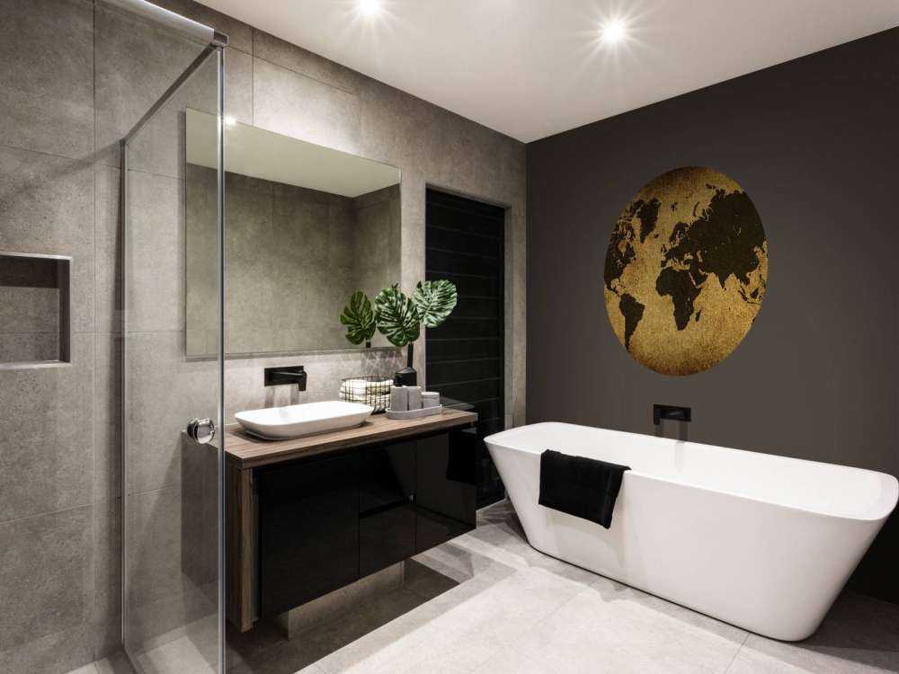 Wereldkaart in oude stijl