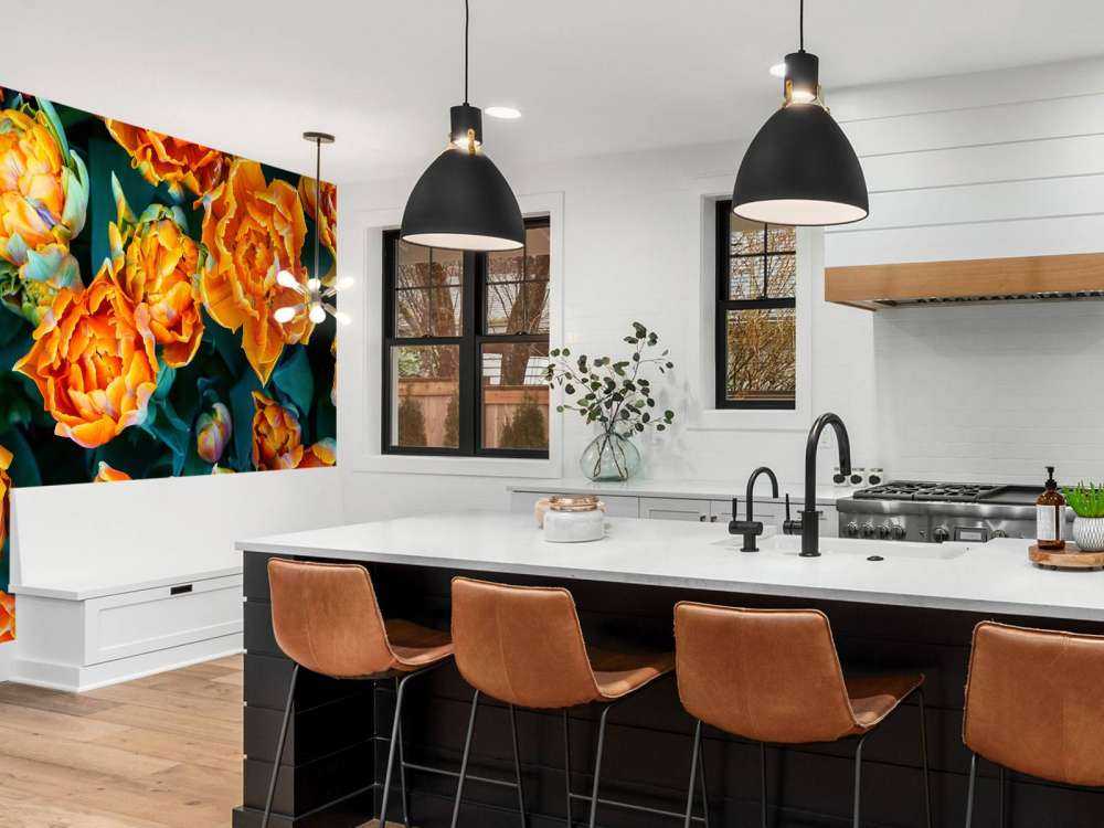 Close-up oranje tulpen