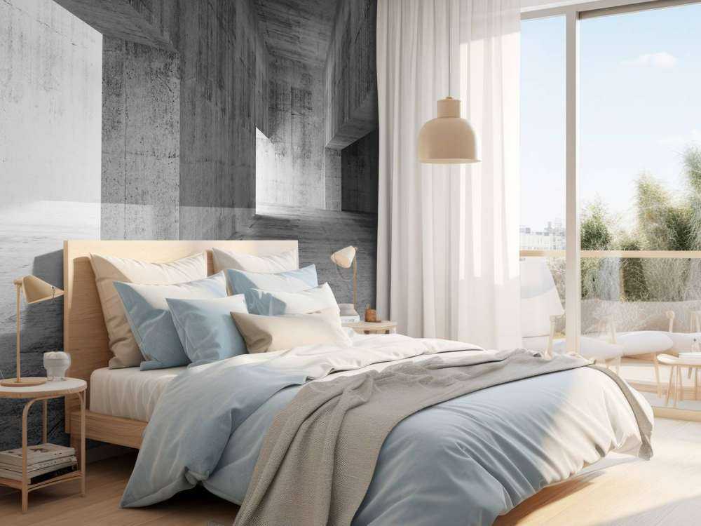 Blanco betonnen interieur