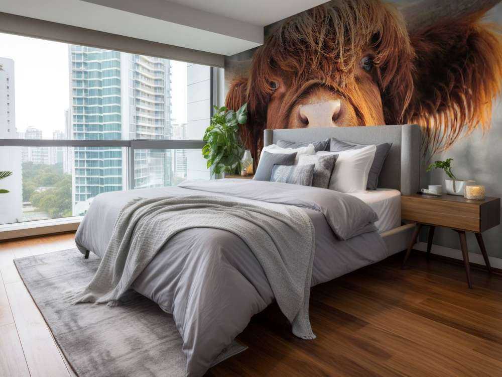 Grappige Portretfoto van Hooglander