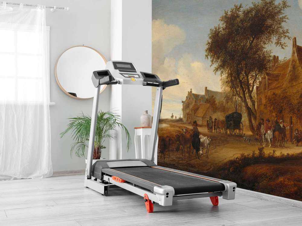 Dorpsherberg met reiswagen