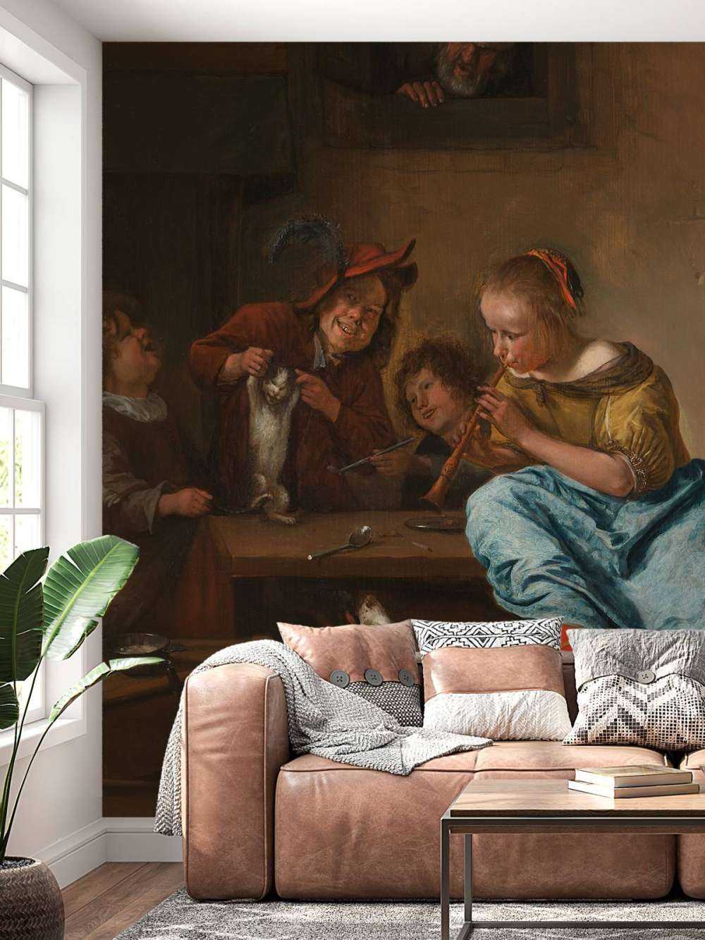 Kinderen leren een poes dansen