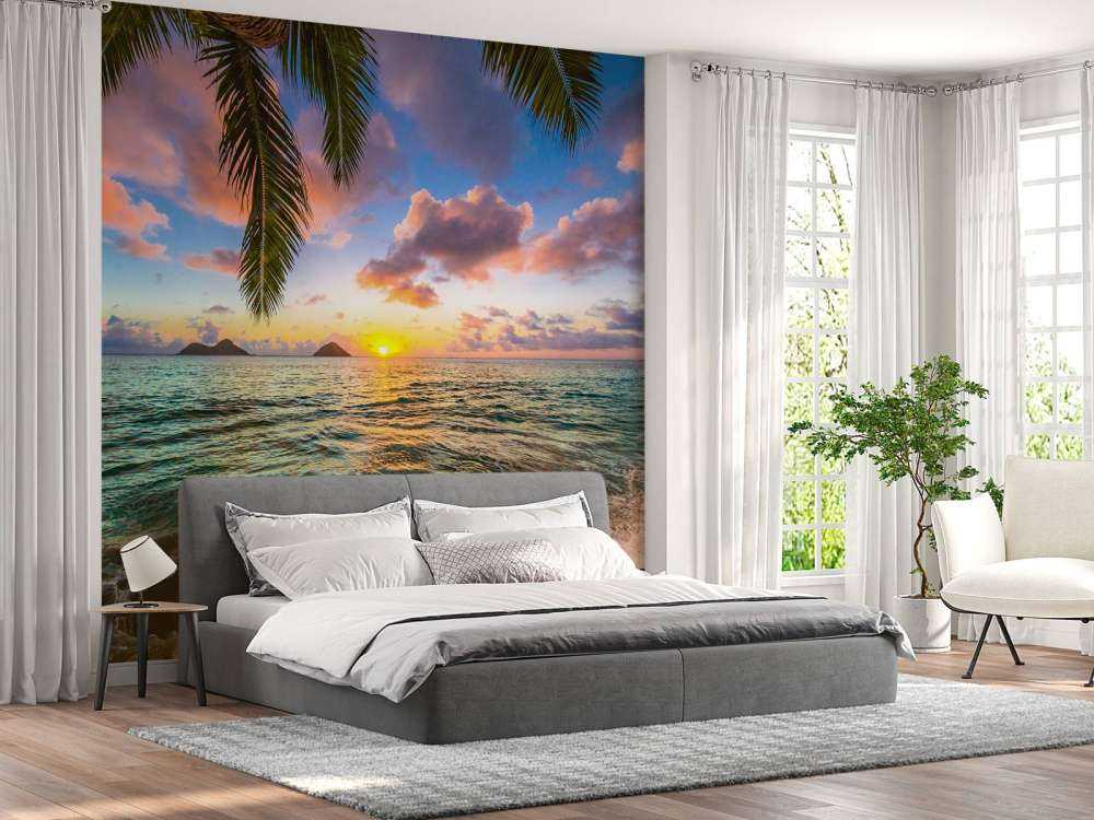 Zonsondergang bij Lanikai beach