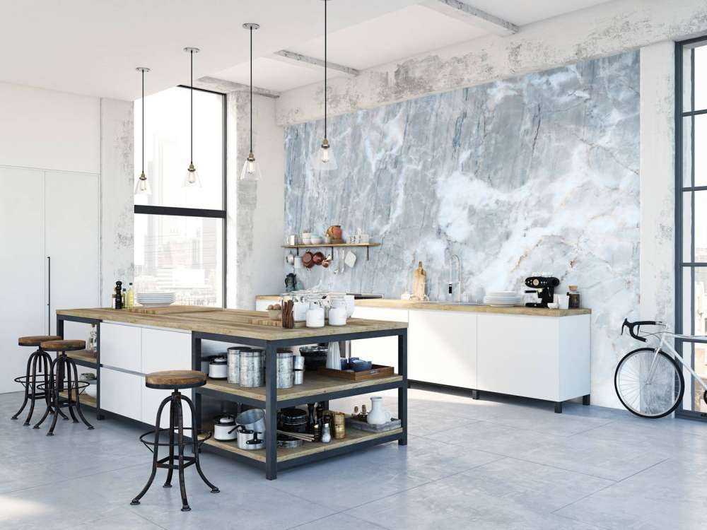 Grijs marmer met goud