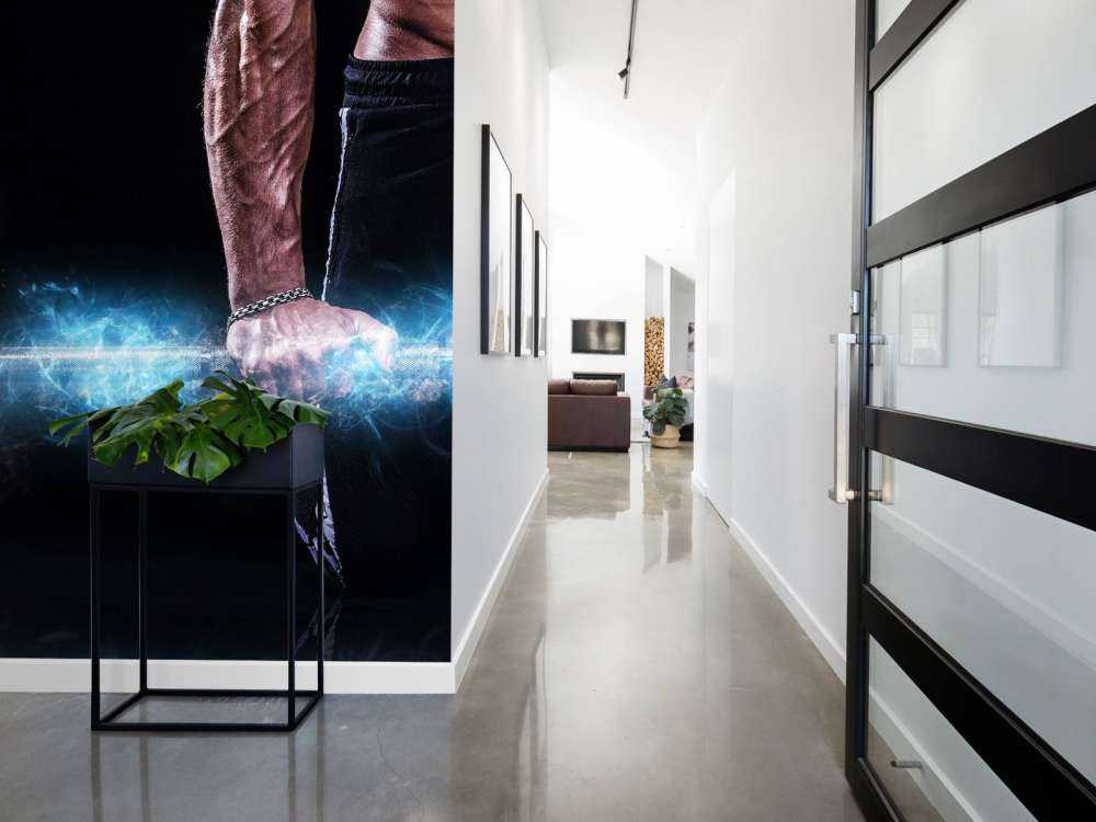 Sterke gespierde man