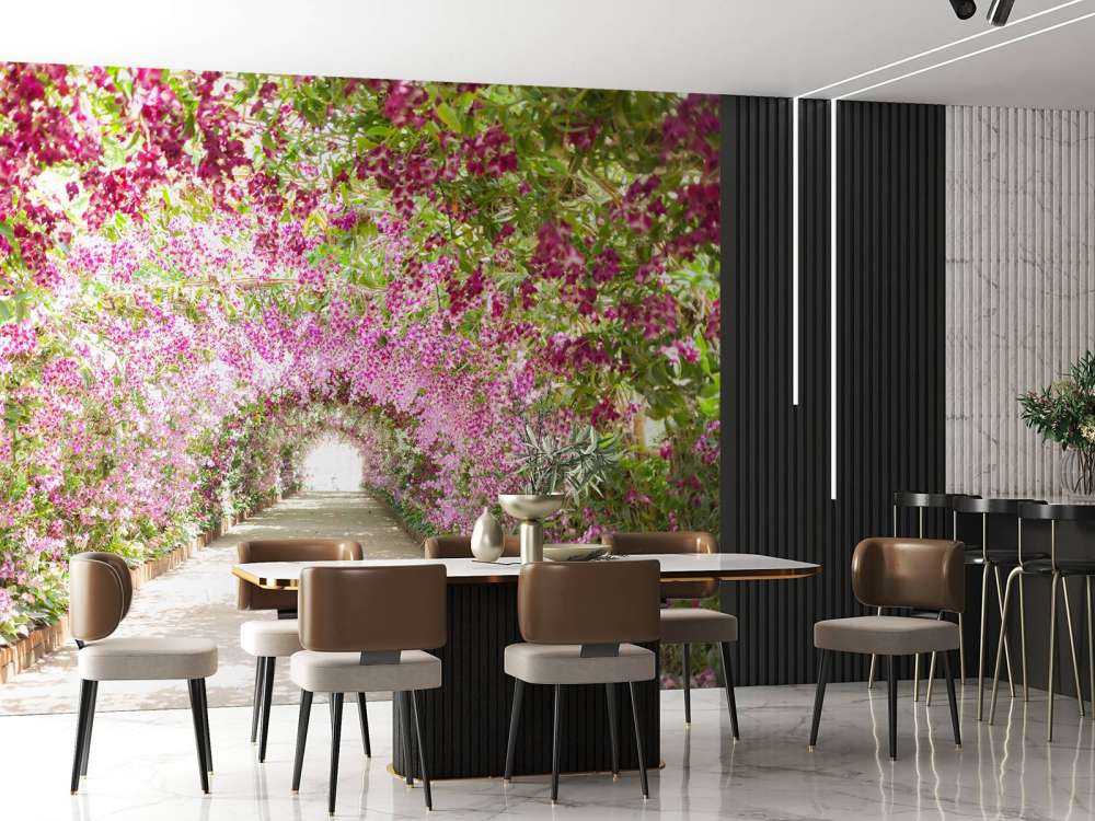 Botanische tuin met orchideeën