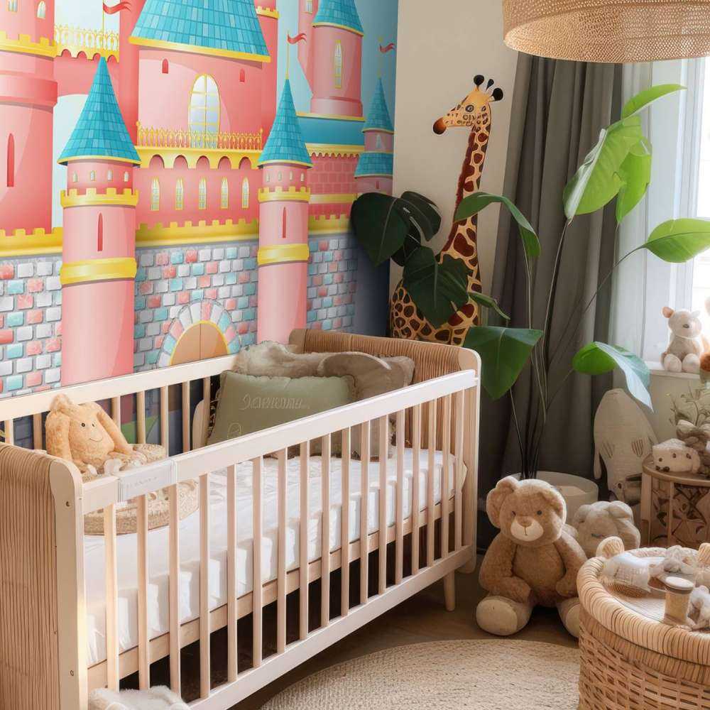 Roze sprookjeskasteel