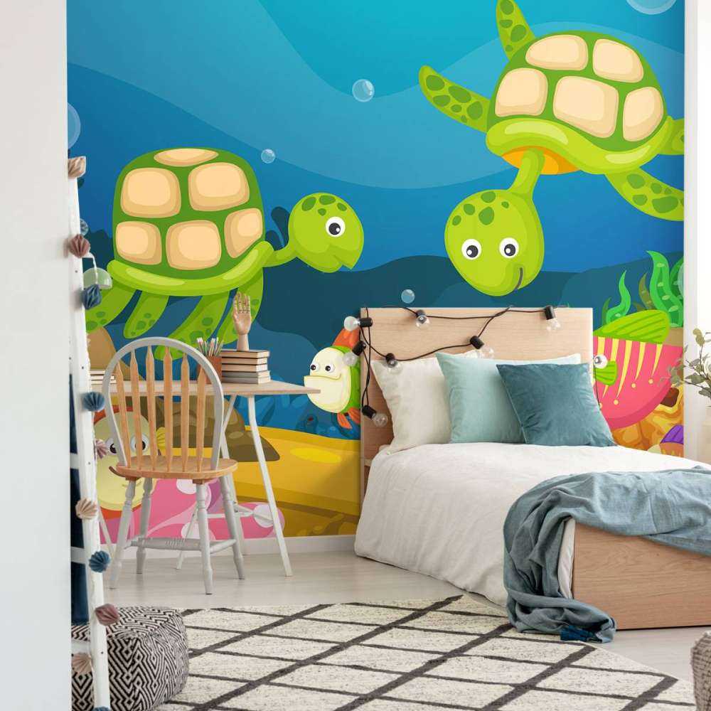 Onderwaterleven ontwerp voor kinderen