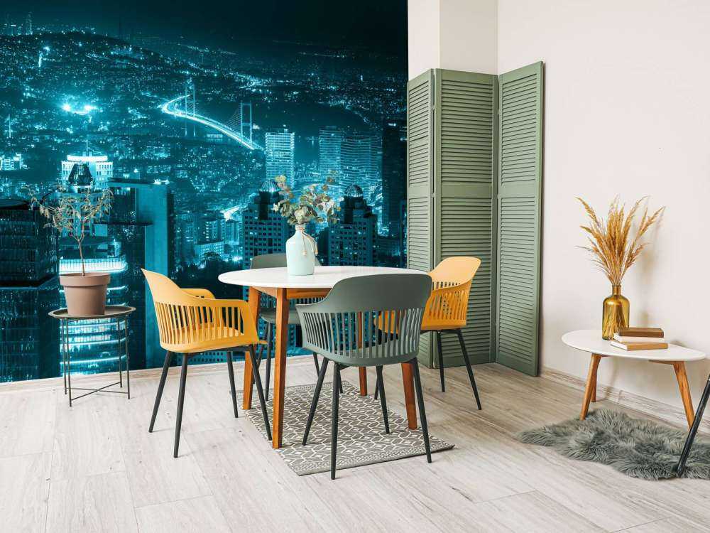 Istanbul met een blauw effect