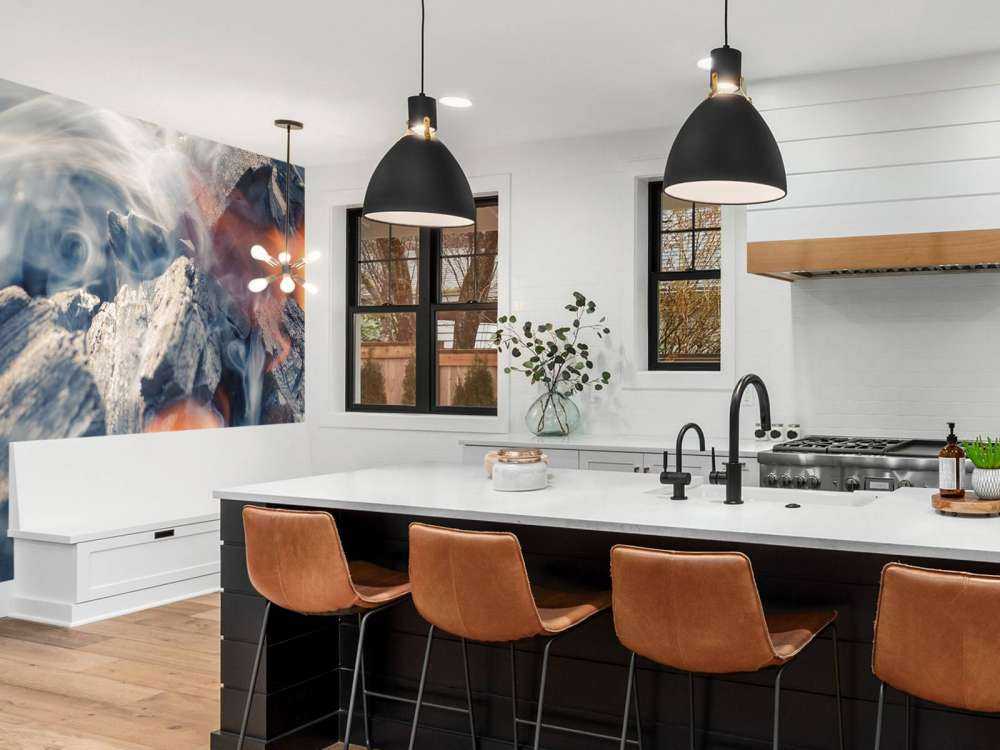 Brandend houtskool close-up