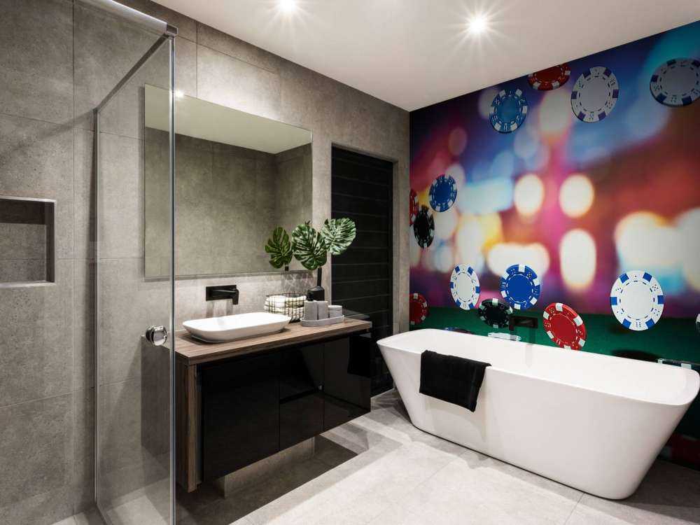 Pokerchips op een pokertafel