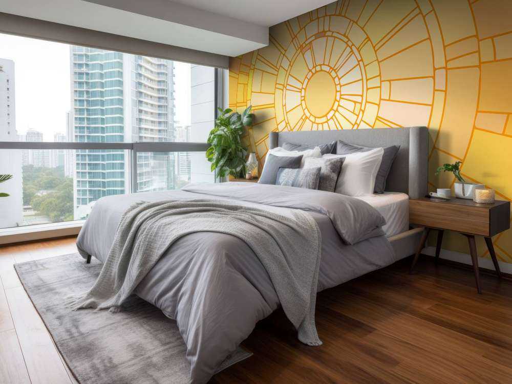 Zonnestralen mozaïek