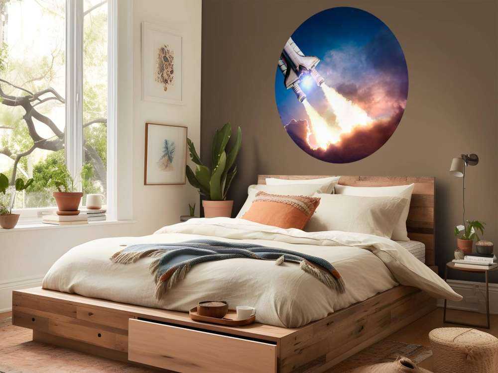 Ruimteschip stijgt op