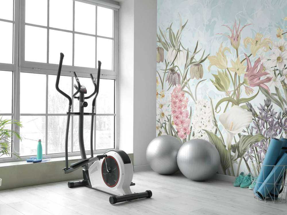 Spring Flowers - Misty Aqua