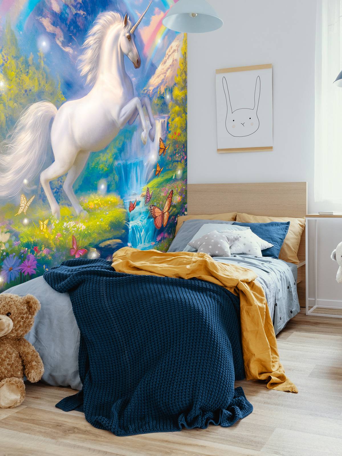 Fotobehang - Unicorn Valley - Fotobehang, image size:1200x1600