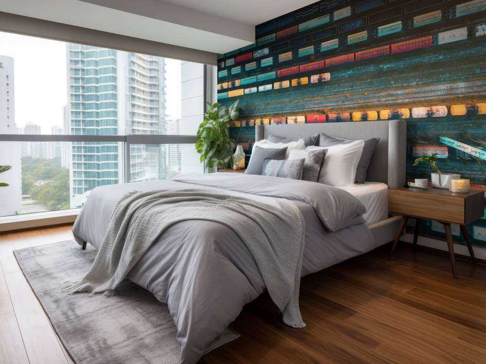 Drone view goederenwagons