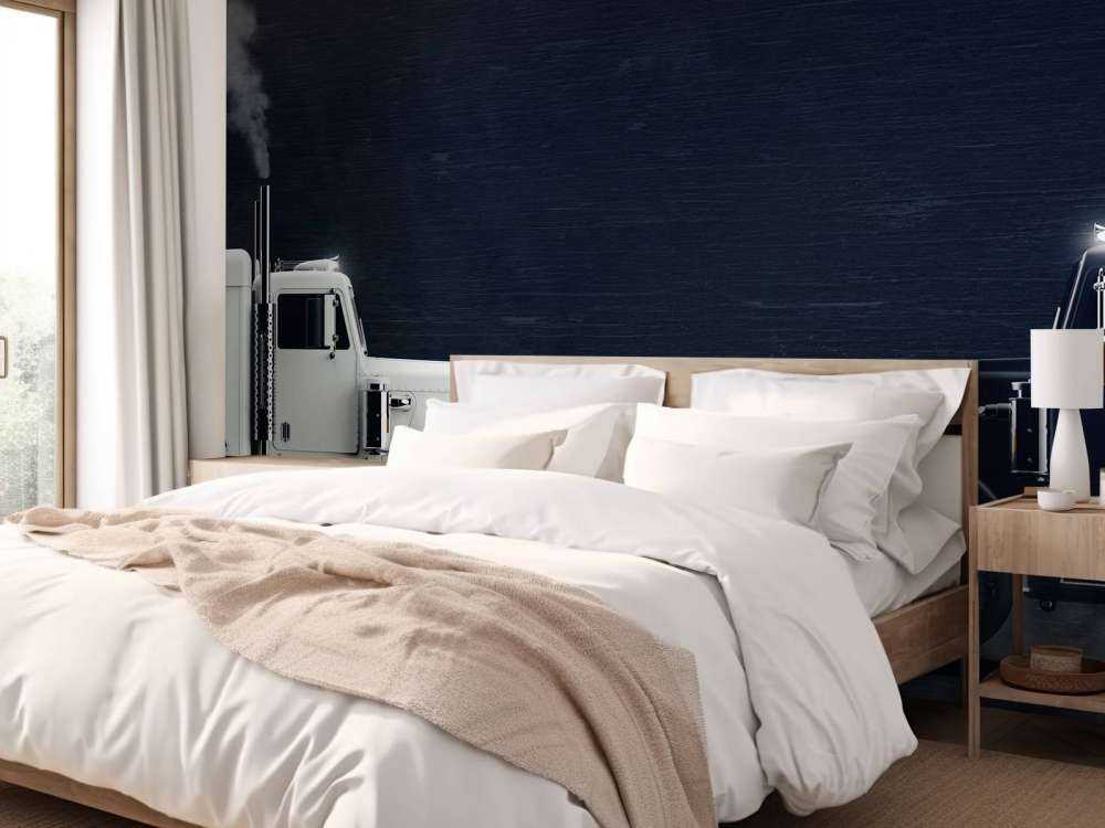 Zwarte en witte truck