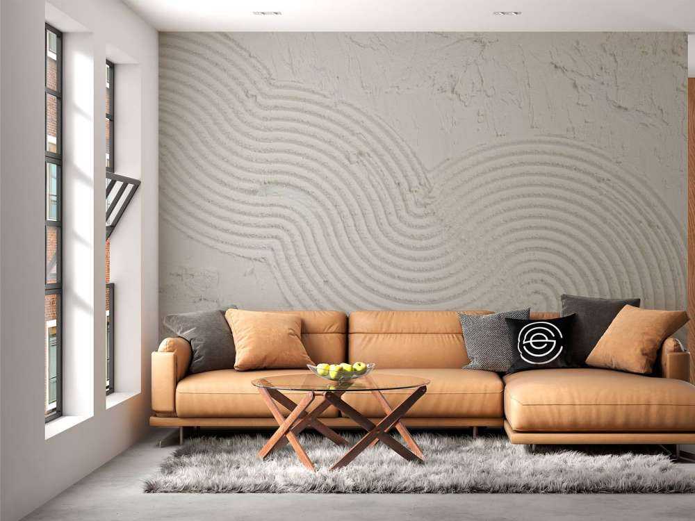 Organische lijnen en structuren in off white