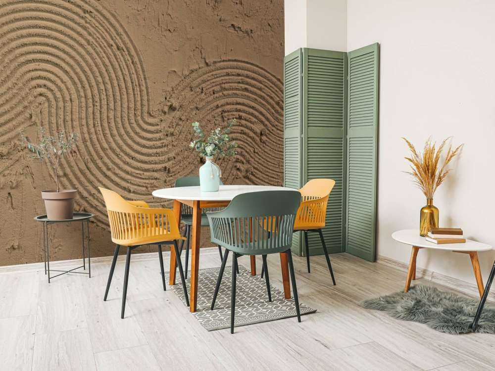 Structuur kunst in goud bruin