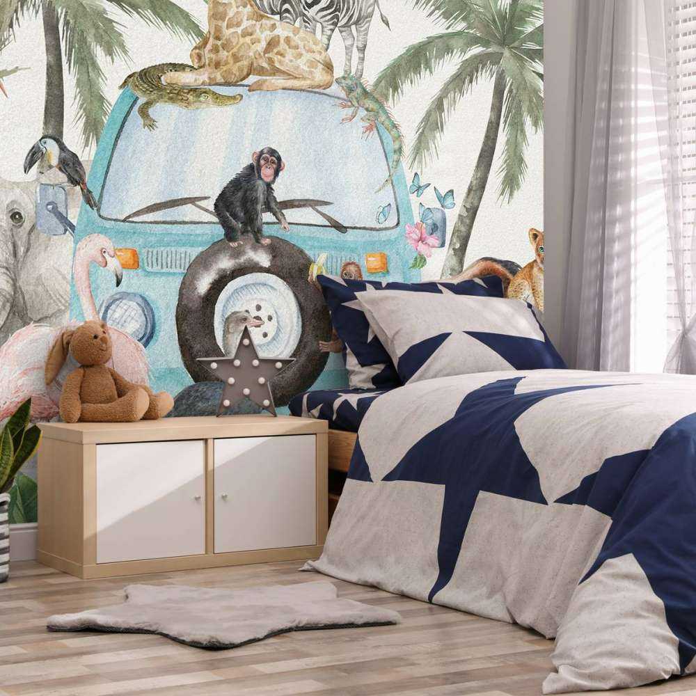 Vrolijke tropische dieren