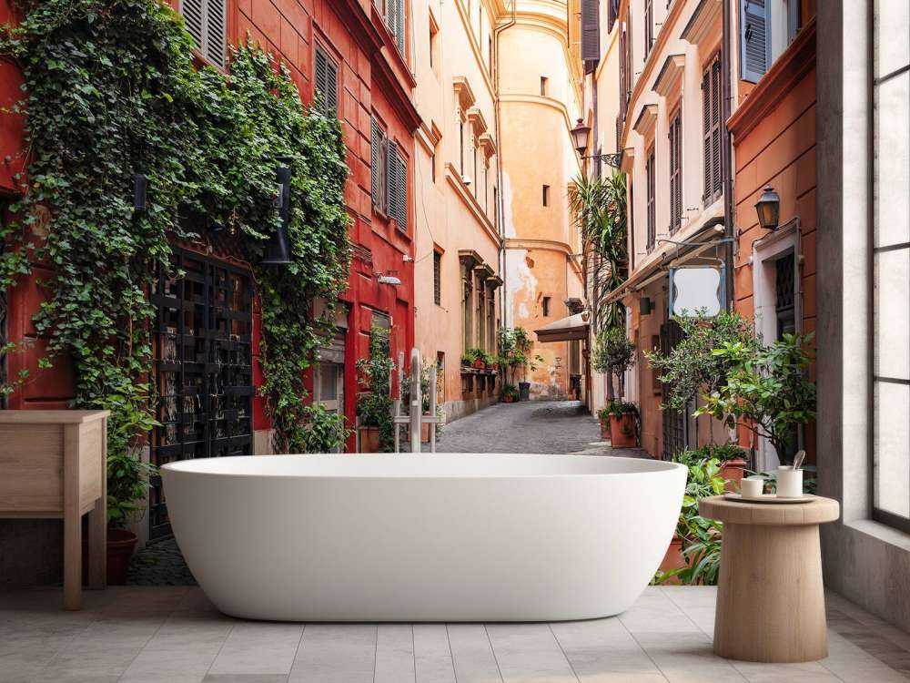 Oude middeleeuwse straat