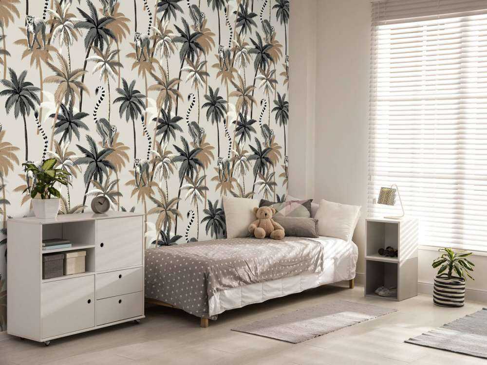 Ringstaartmaki's in de bomen