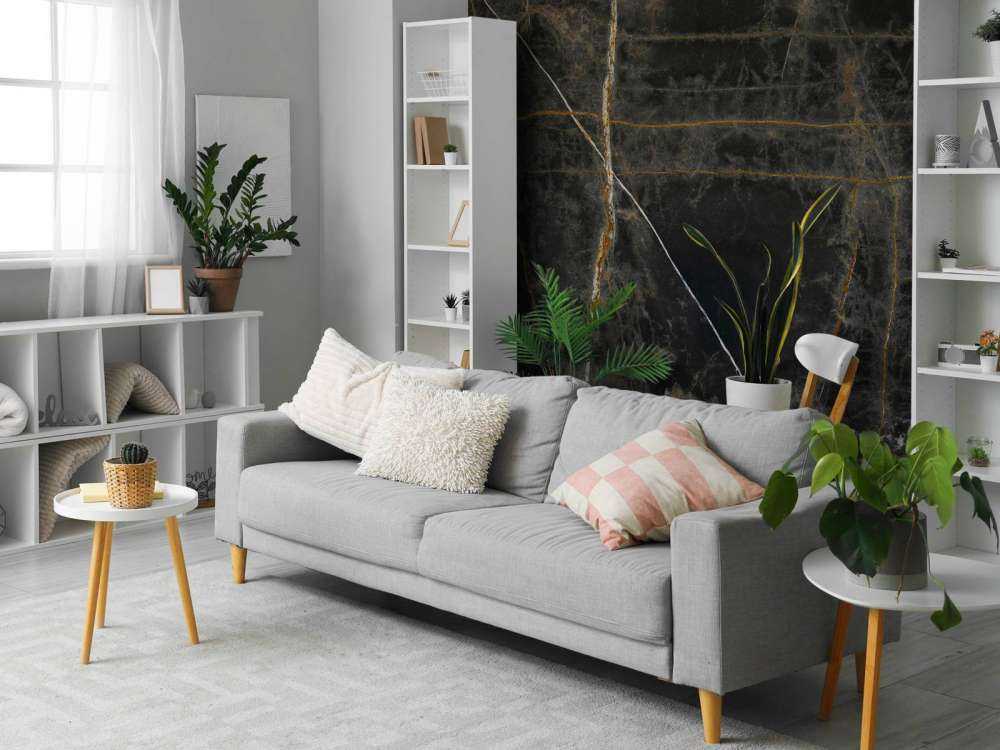 Zwart marmer met kopertinten