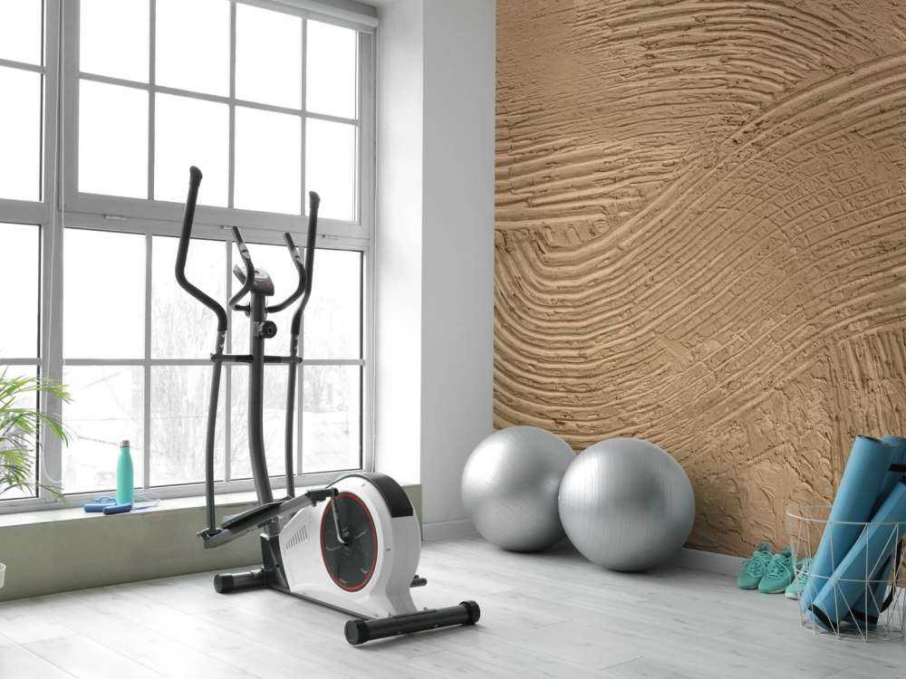 Lijnen met structuur in goud bruin