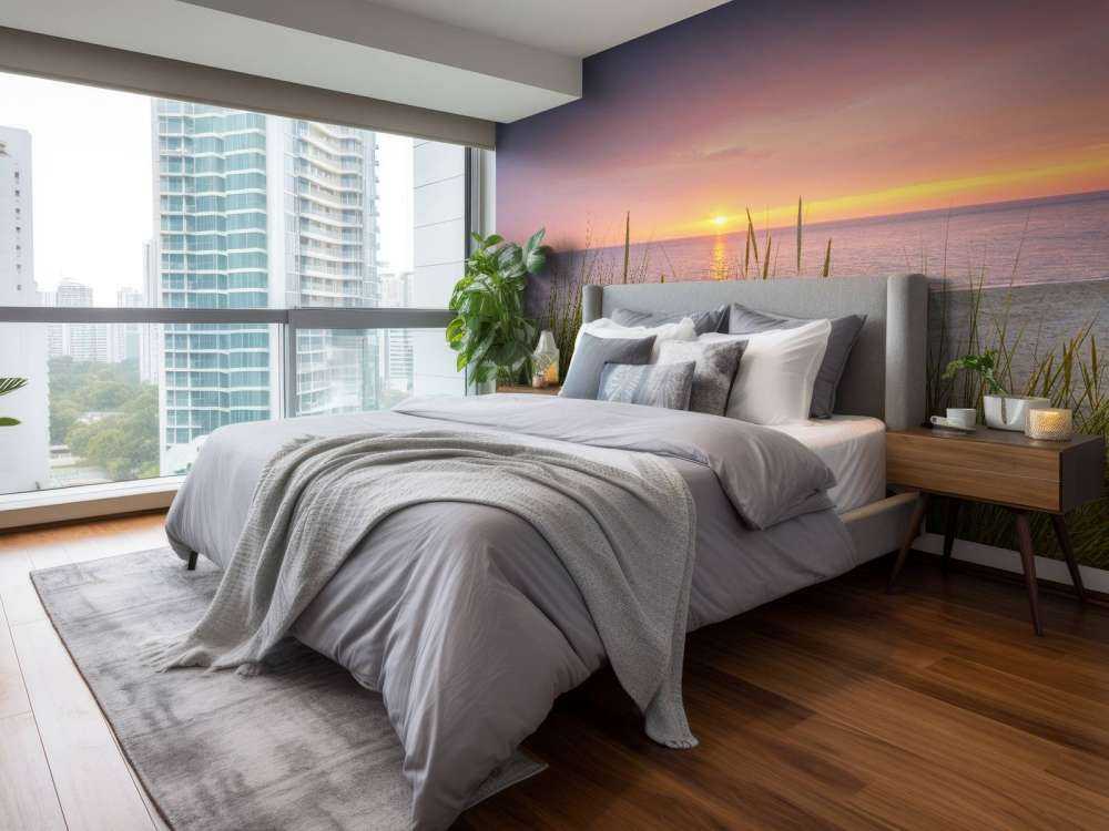 Zonsopgang aan de kust