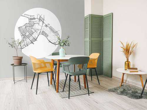 Plattegrond Amsterdam oost, wit