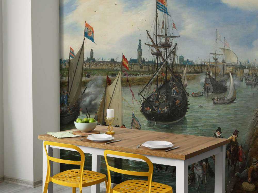 Het vertrek van een hoogwaardigheidsbekleder uit Middelburg