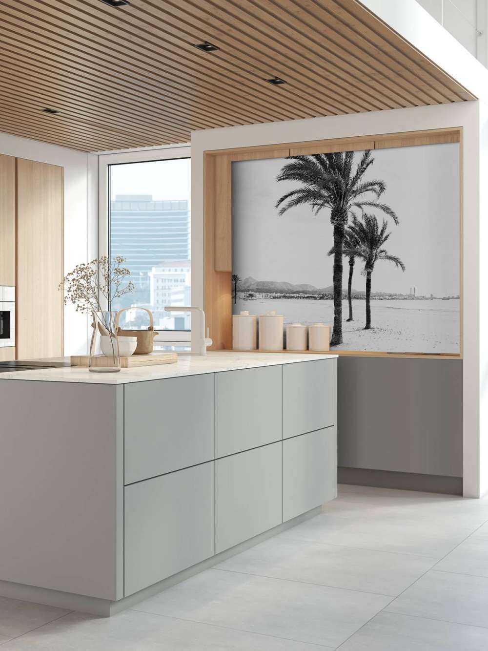 Palmbomen bij elkaar