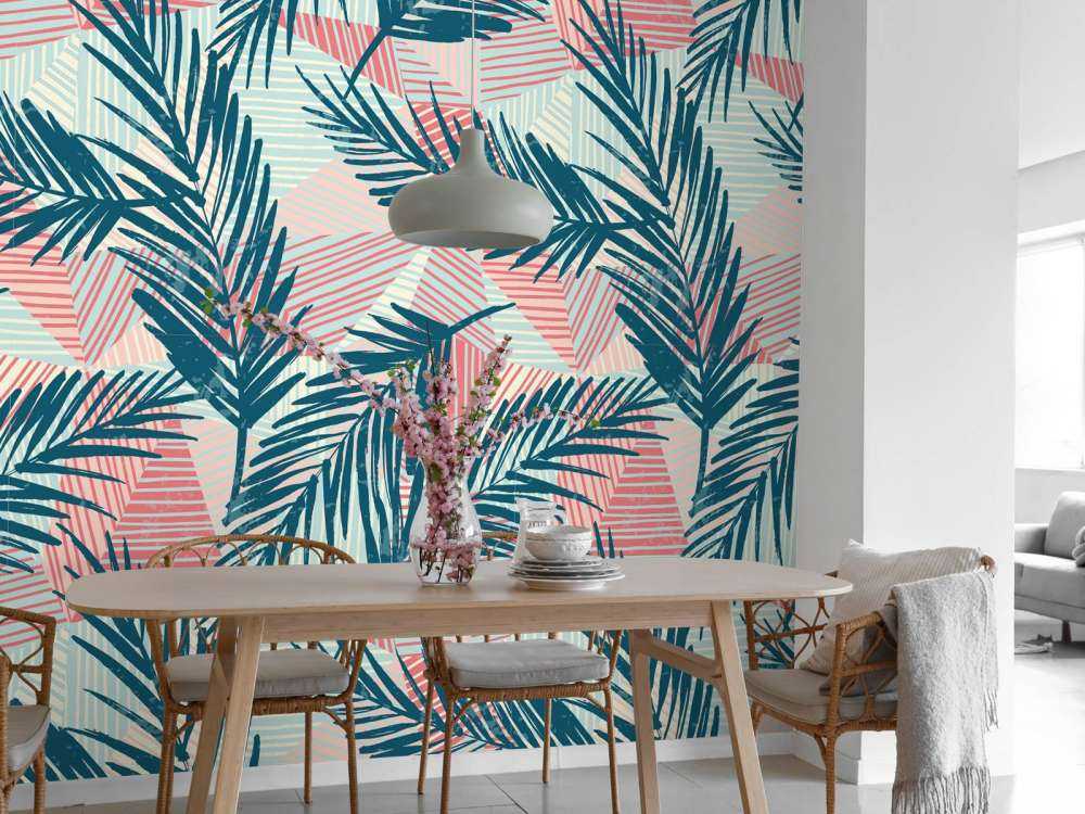 Abstracte palmbladeren